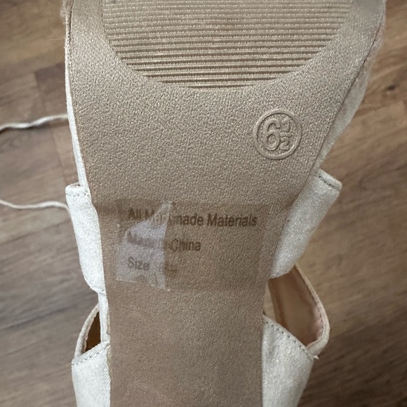 Wild Diva - Size 6.5 Lace Up Stiletto Nude Sandal Heel - Picture 6 of 6